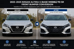 2023-2025 Nissan Altima S (Base Model) to SR Front Bumper Conversion Kit | Painted to Match, Ready to Install