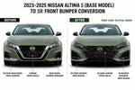2023-2025 Nissan Altima S (Base Model) to SR Front Bumper Conversion Kit | Painted to Match, Ready to Install