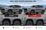 2023-2025 Toyota Sequoia SR5 Textured Fender Flare Conversion Kit (Set of 6) | Painted to Match, Ready to Install