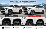 2023-2025 Toyota Sequoia SR5 Textured Fender Flare Conversion Kit (Set of 6) | Painted to Match, Ready to Install