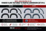 2023-2026 Mazda CX-50 Fender Flare Textured to Painted Conversion (Set of 6) 