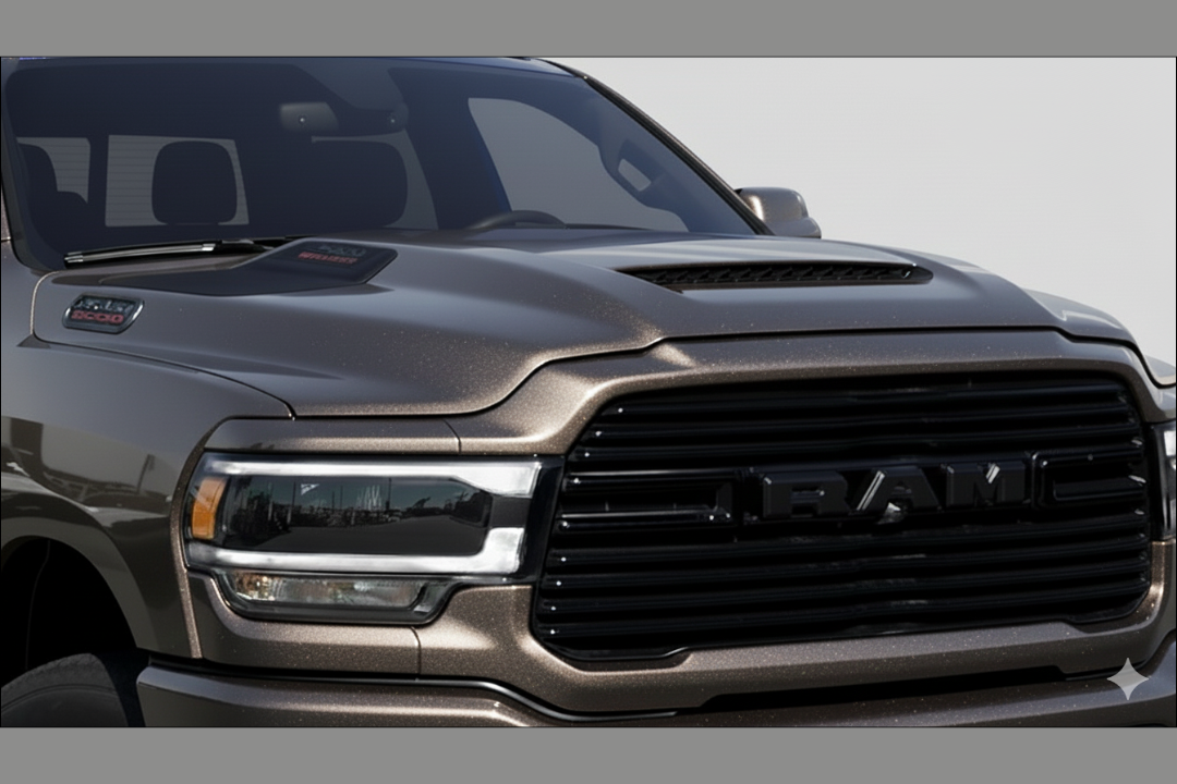 2023-2026 Ram 2500/3500 Sport Hood Painted for Sale 68534237AC Replaces: 68534237AB Granite Crystal Metallic Code: PAU