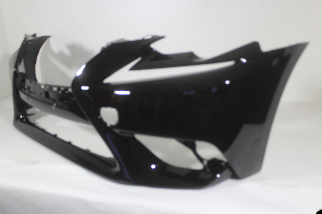 202372014-2015 Lexus IS250 Front Bumper Painted (Sedan | WITHOUT: F-Sport) Obsidian (212) 521195E904 ReveMoto Painted Auto Parts Replacement 