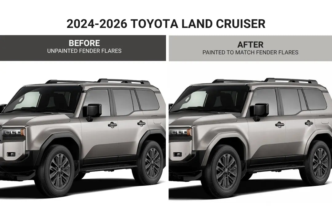 2024-2026 Toyota Land Cruiser 250 Painted Fender Flare Conversion Set of 4 Painted to Match Part 7560260100 ReveMoto Painted Auto Body Parts