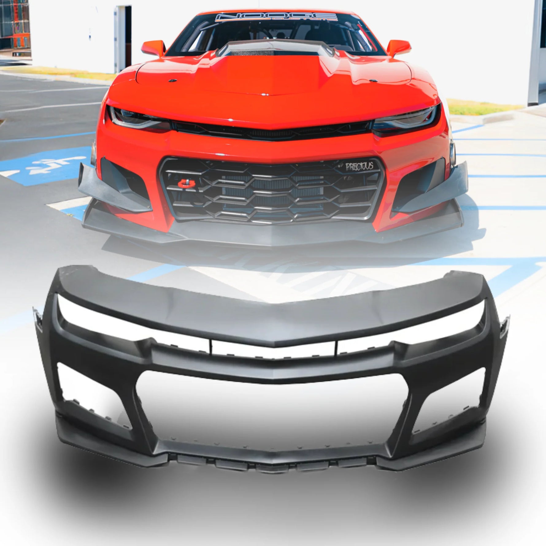 2024–2026 Ford Mustang Dark Horse Style Front Bumper Conversion Kit