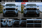 2024–2026 Toyota Tacoma TRD Sport → TRD Pro Front Bumper Conversion | Genuine OEM Toyota | Painted to Match