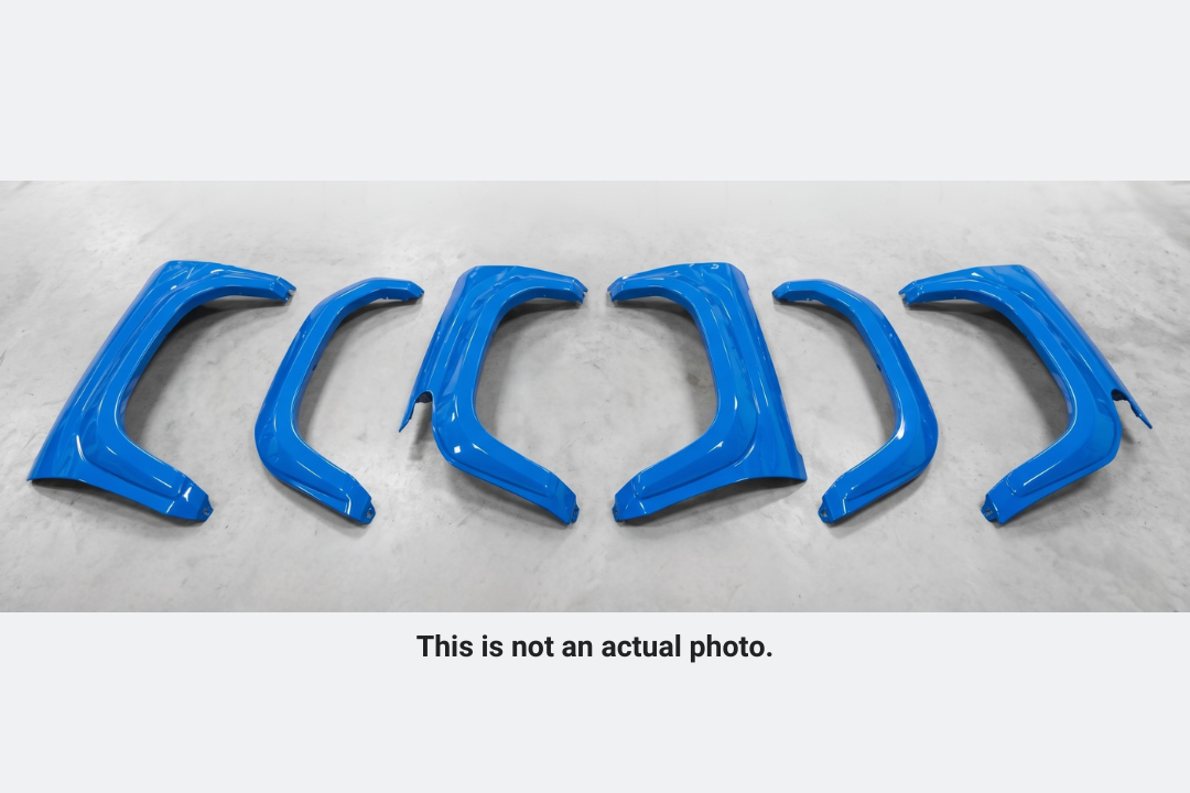 2025-2026 Toyota 4Runner Fender Flare Painted (WITH: TRD Pro | Set of 6) ReveMoto Painted Auto Body Parts
