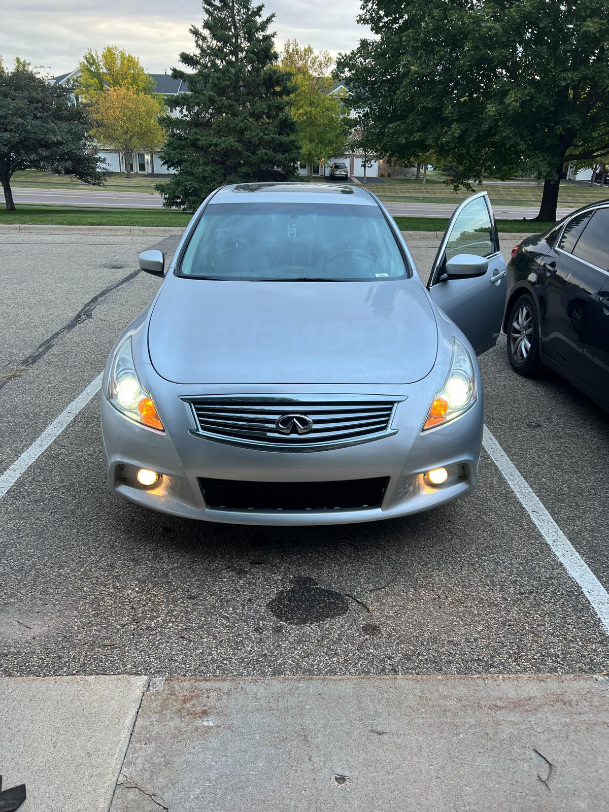 Painted Front Bumper Cover for 2011-2012 Infiniti G25 620221NH0H IN1000247 Liquid Platinum Metallic (K23)