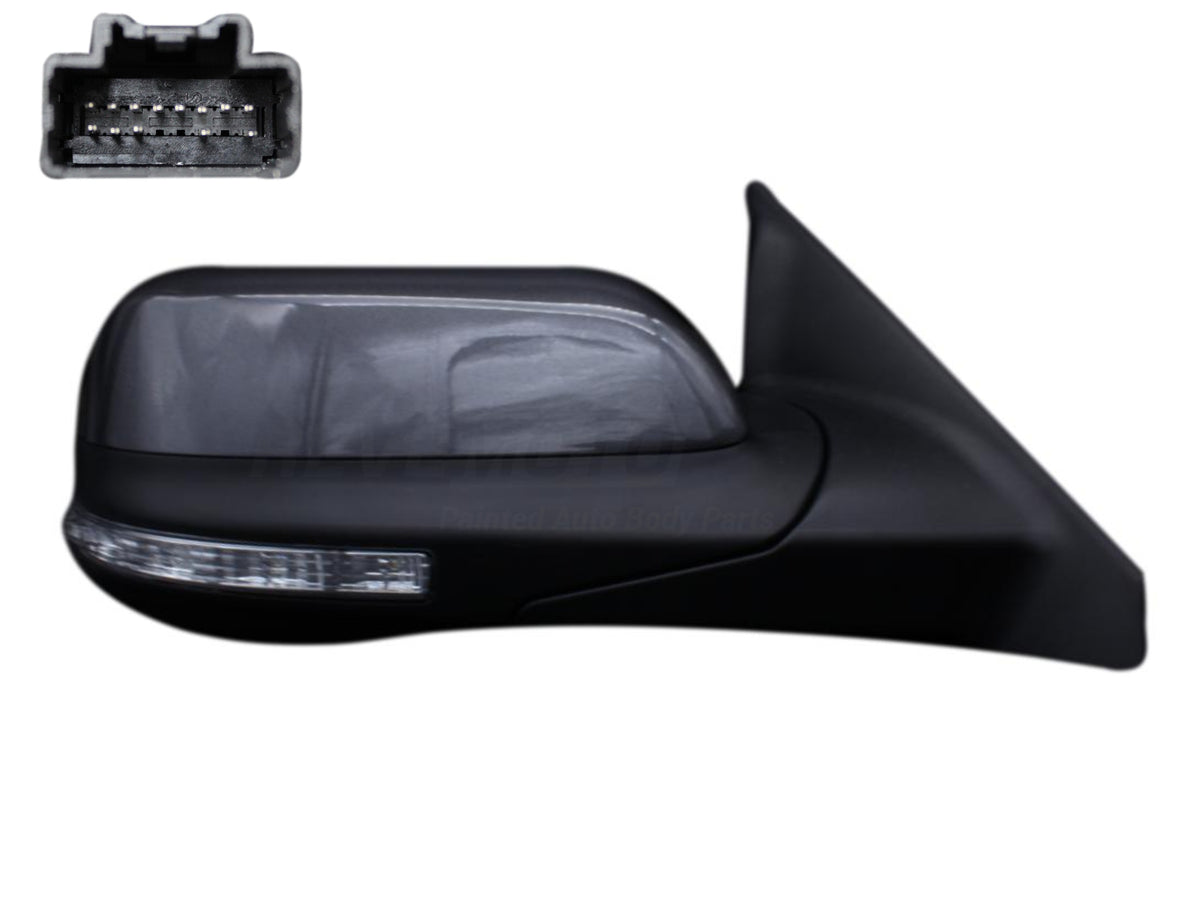 2016-2019 Ford Explorer Side View Mirror Painted (Right, Passenger-Side) Magnetic Metallic (J7) GB5Z17682CCPTM FO1321555 Back View