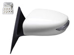 Painted Side View Mirror for 2013-2018 Nissan Altima Left, Driver-Side White Pearl (QAB) 963023TH3A NI1320225
