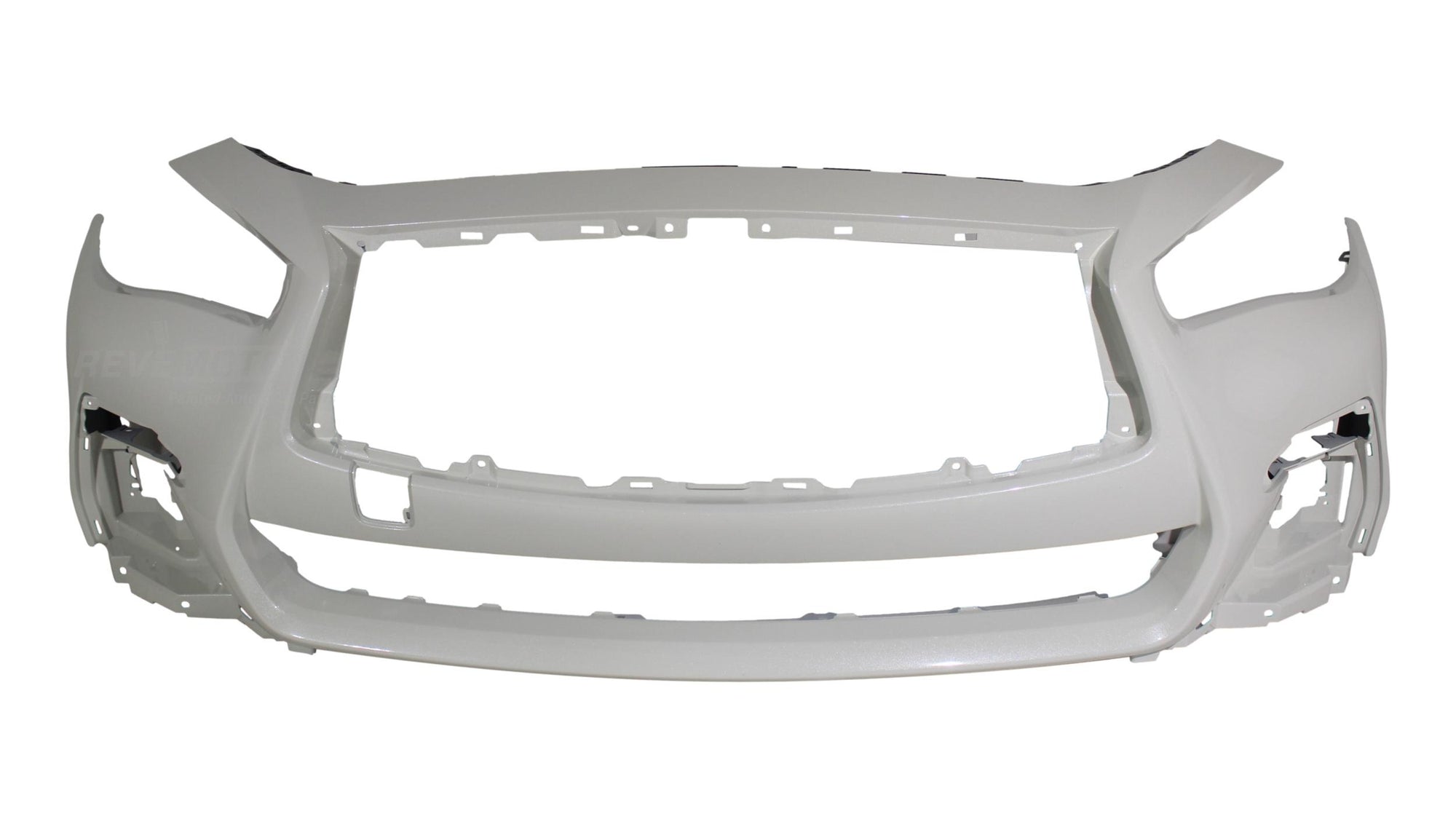 20627 - 2018-2020 Infiniti Q50 Front Bumper Painted (WITH: Sport | WITHOUT: Park Assist Sensor Holes) White Pearl (QAB) 620226HJ0H IN1000282