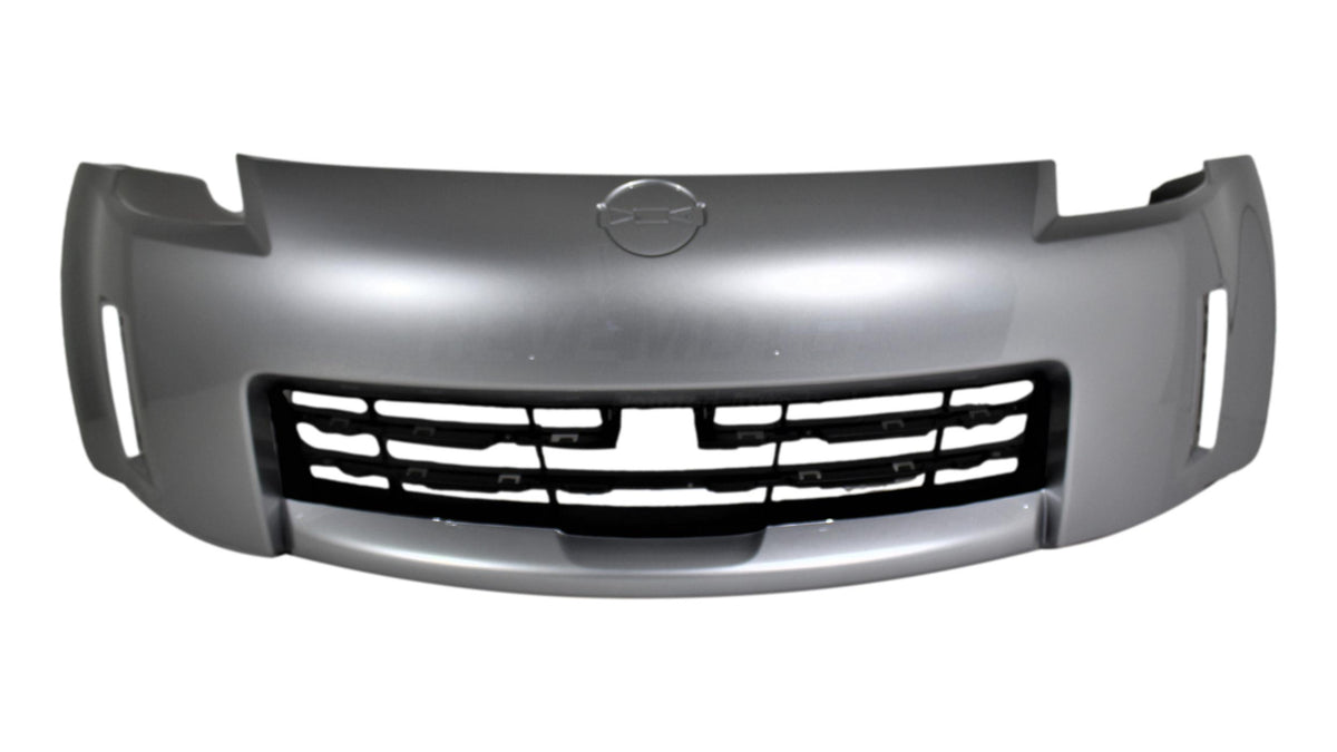 2006-2009 Nissan 350Z Front Bumper Painted Liquid Platinum Metallic (K23) FBM22CF40H NI1000234