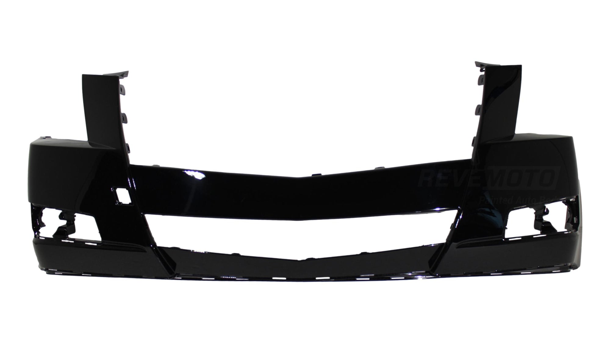 2008-2014 Cadillac CTS Front Bumper Painted (WITHOUT: Hid Head Lights, Head Light Washer Holes) Black (WA8555) 25793663 GM1000855