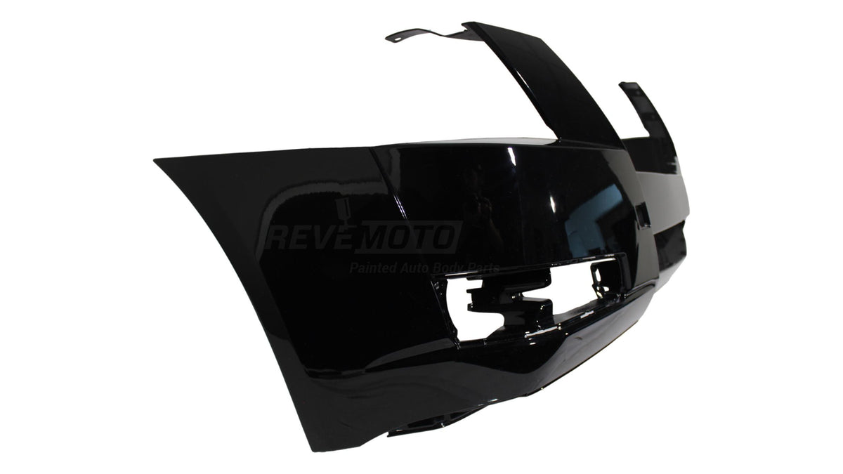 2008-2014 Cadillac CTS Front Bumper Painted (WITHOUT: Hid Head Lights, Head Light Washer Holes) Black (WA8555) 25793663 GM1000855