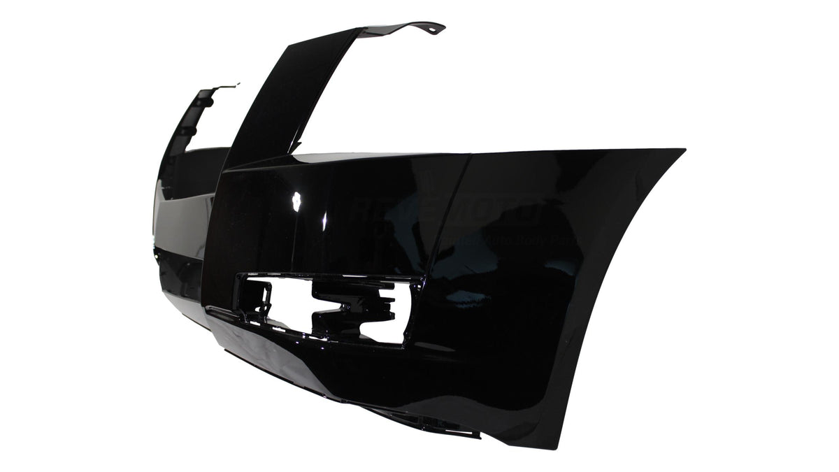 2008-2014 Cadillac CTS Front Bumper Painted (WITHOUT: Hid Head Lights, Head Light Washer Holes) Black (WA8555) 25793663 GM1000855