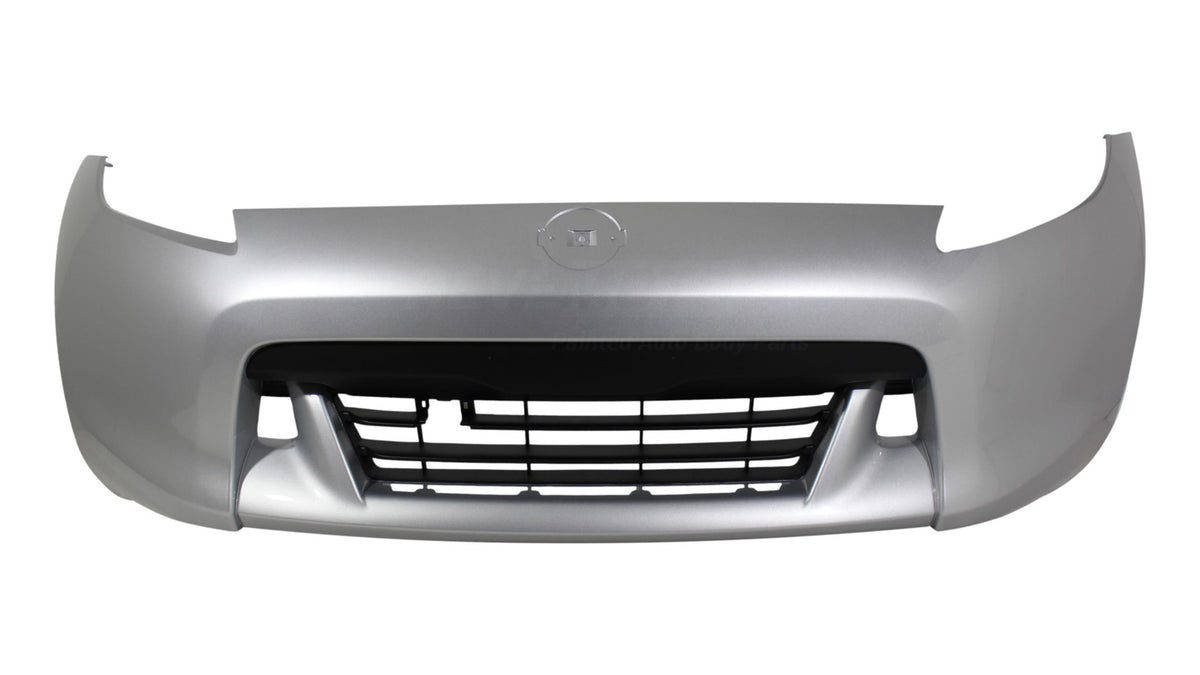 2009-2012 Nissan 370Z Front Bumper Painted WITH- Sport Package (Except Nismo) Liquid Platinum Metallic (K23) FBM221EA1H NI1000267