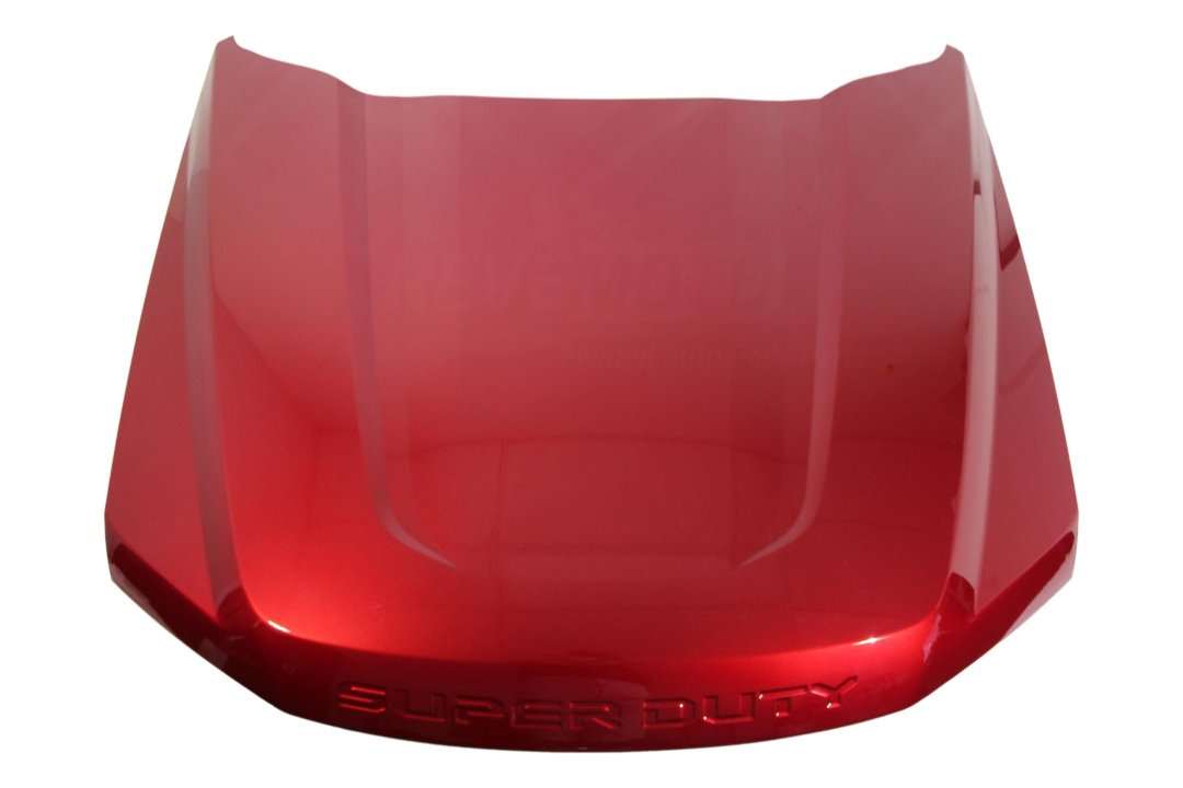 Painted Hood for 2017-2022 Ford F350 Ruby Red Metallic (RR) HC3Z16612A FO1230323 ReveMoto Painted Auto Body Parts Replacement