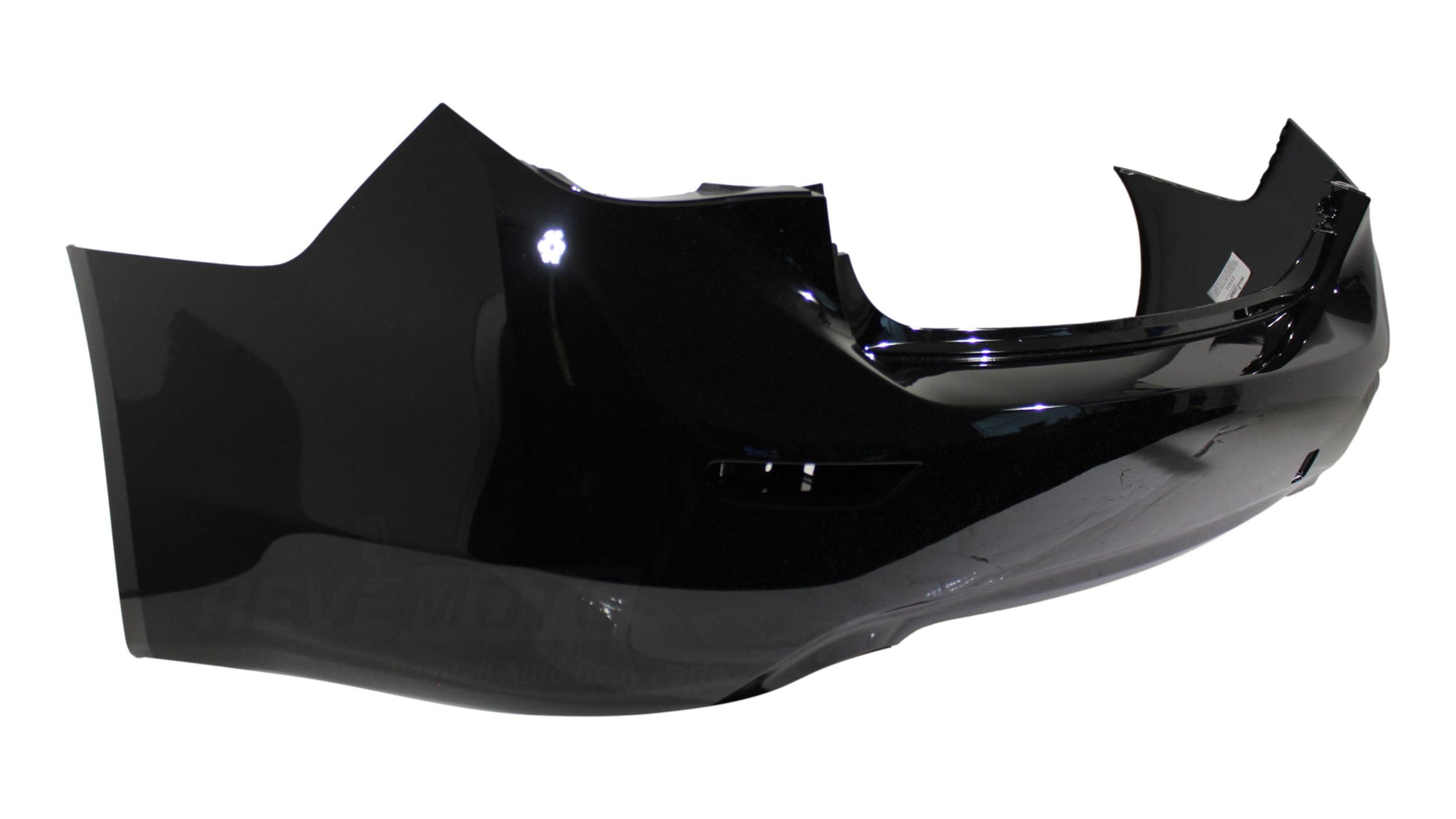 2014-2017 Infiniti Q50 Rear Bumper Painted (WITHOUT: Park Assist Sensor Holes) Black Obsidian (KH3) 850224GA0H IN1100152