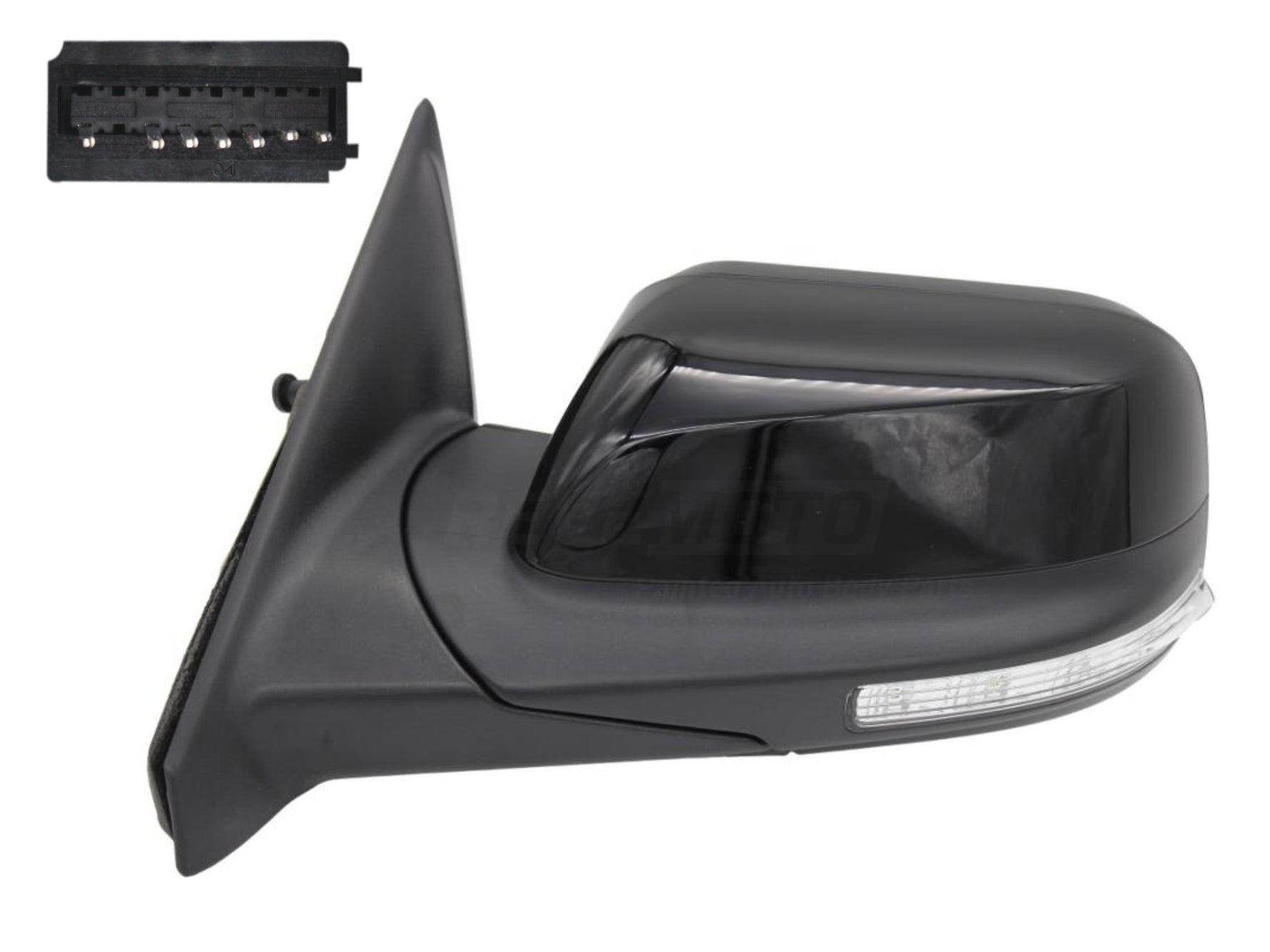 2016 2019 Ford Explorer Side Viewith Mirror Painted Driver Side Absolute Black (G1) GB5Z17683BDPTM FO1320554 clipped rev 1