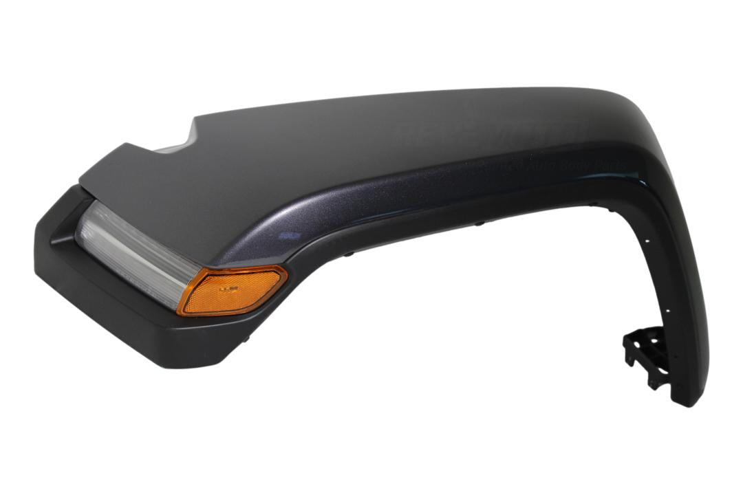 22315 Painted Front Fender Flare for 2020-2025 Jeep Gladiator (Off-Road Tires; WITH: LED Lamps | Driver-Side) 6CE83TZZAH Granite Crystal Metallic (PAU) ReveMoto Painted Auto Body Parts Replacement