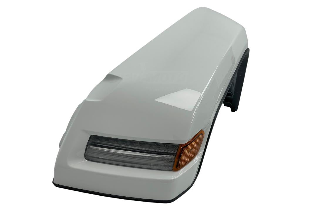 Painted Front Fender Flare for 2018-2023 Jeep Wrangler (WITH: LED Lamps | Driver-Side) Bright White (PW7) 6AD67TZZAH