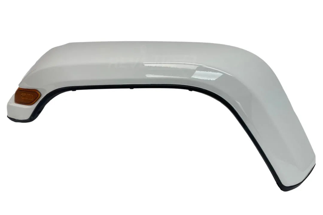 22873A Painted Front Fender Flare for 2018-2023 Jeep Wrangler (WITH: LED Lamps | Driver-Side) Bright White (PW7) 6AD67TZZAH
