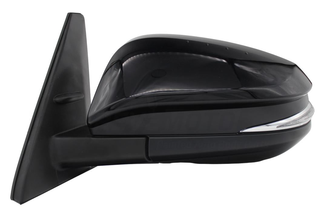 2014-2023 Toyota 4Runner Side View Mirror Painted Attitude Black Pearl (218) WITH Power, Heat, Turn Signal Light, Puddle Lamp Left, Driver-Side 8794035B71_TO1320312 