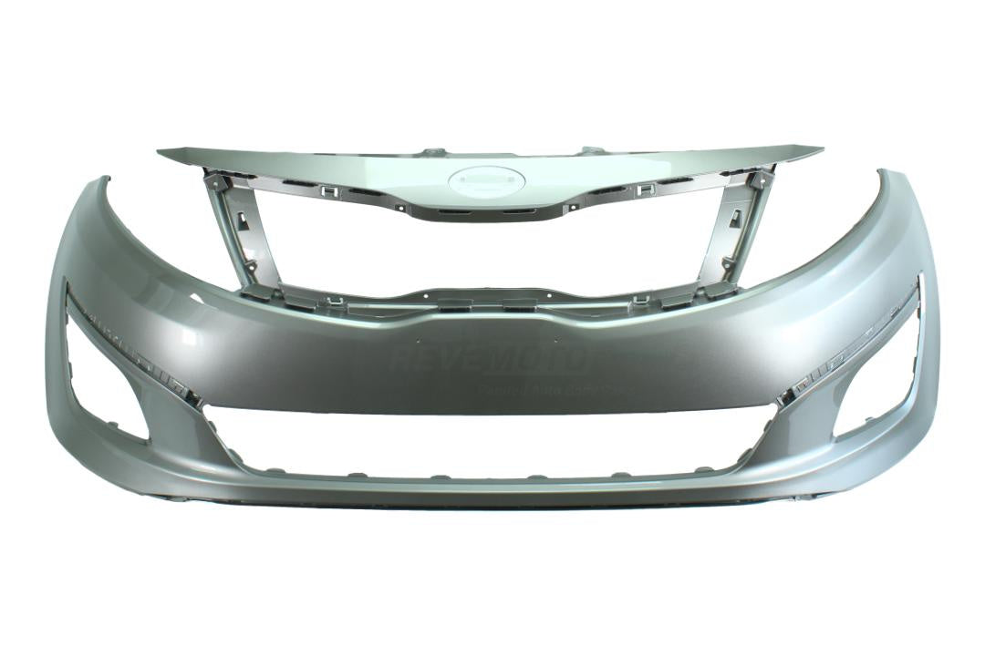 23979 2014-2015 Kia Optima _ Front Bumper Painted Satin Metal Metallic (STM) USA Built 865114C500 KI1000168 Front View