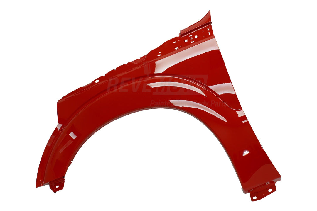 Painted Fender for 2011-2016 Ford F250 F350 Super Duty Vermilion Red (E4/F1), Left Driver-Side BC3Z16006A FO1240284 ReveMoto Painted Auto Parts Replacement