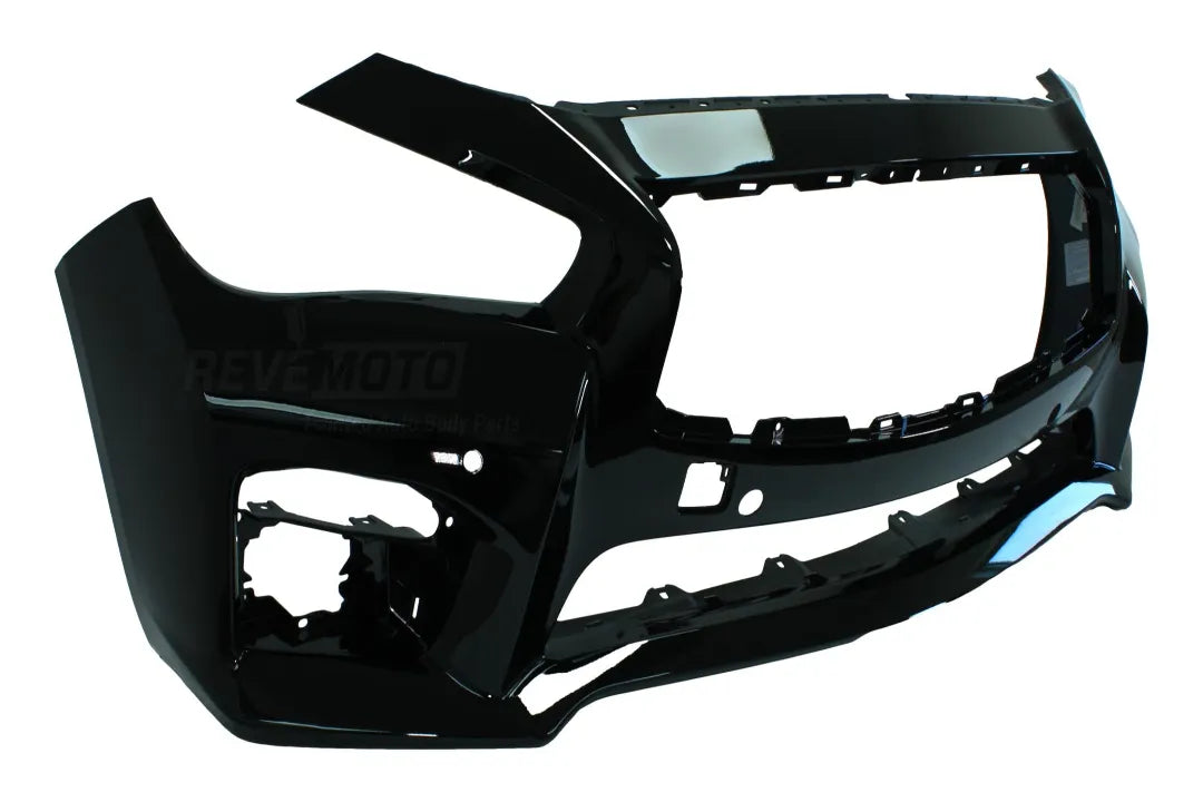2014-2017 Infiniti Q50 to 2016-2017 Infiniti Q50s Painted Front Bumper Conversion Kit Black Obsidian (KH3) 620224HE0H ReveMoto Painted Auto Parts Replacement