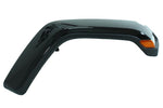Painted Front Fender Flare 2018-2023 Jeep Wrangler (All-Terrain Tires; WITH: LED Lamps | Passenger-Side) Black (PX8) 6CE66TZZAH