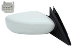 Painted Side View Mirror for 2013-2018 Nissan Altima Right Passenger-Side  White Pearl (QAB) 963013TH0A NI1321223