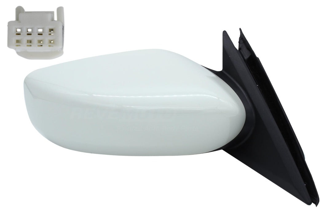 Painted Side View Mirror for 2013-2018 Nissan Altima Right Passenger-Side  White Pearl (QAB) 963013TH0A NI1321223
