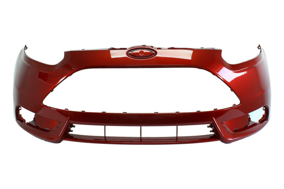 2013-2014 Ford Focus Front Bumper Painted (For ST Hatchback Models) Ruby Red Metallic (RR) |CM5Z17D957BBPTM ReveMoto Painted Auto Parts Replacement