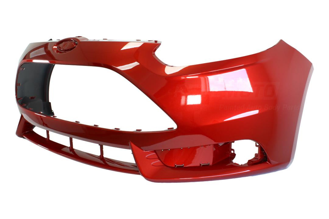 2013-2014 Ford Focus Front Bumper Painted (For ST Hatchback Models) Ruby Red Metallic (RR) |CM5Z17D957BBPTM ReveMoto Painted Auto Parts Replacement