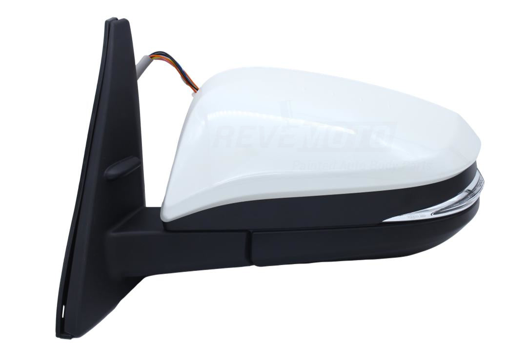 2014-2023 Toyota 4Runner Side View Mirror Painted Super White II (40) WITH Power, Heat, Turn Signal, Puddle Lamp Left, Driver-Side 8794035B71