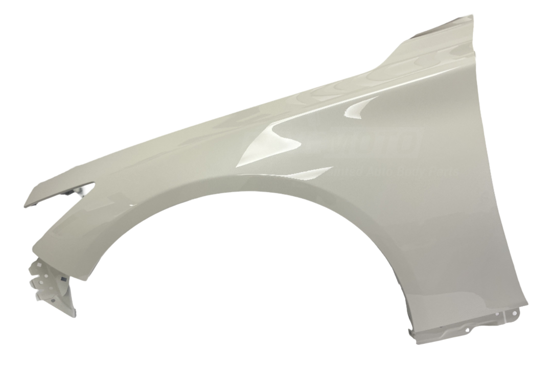 25018A - Painted Fender for 2014-2023 Infiniti Q50 (Left, Driver-Side) White Pearl (QAB) F31014HKMA F31014GAMA ReveMoto Painted Auto Parts Replacement