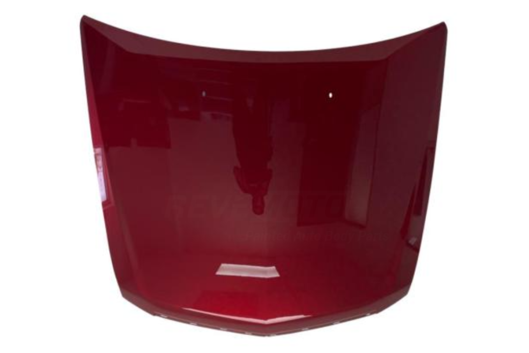 25128 - 2008-2014 Cadillac CTS Hood Painted Crystal Claret Tintcoat (WA505Q) 19354897/22789395/19417144