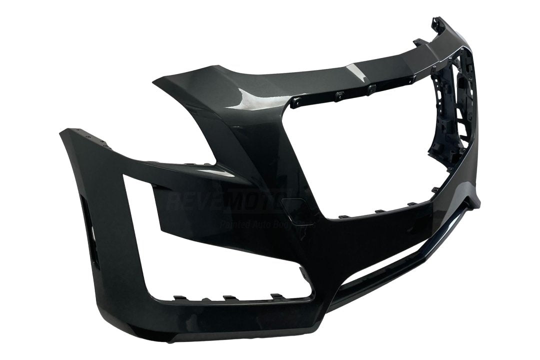 25168 - 2014-2018 Cadillac CTS Front Bumper Painted Son of a Gun Gray Metallic (WA139X) 84033411  ReveMoto Replacement Painted Car Parts Painted Auto Parts - side