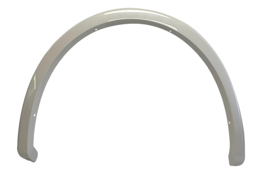 25273 - 2015-2020 Ford F150 Rear Fender Flare Painted Right, Passenger-Side White Platinum Pearl (UG) FL3Z9929164BA FO1791120 ReveMoto Replacement Painted Car Parts Painted Auto Parts