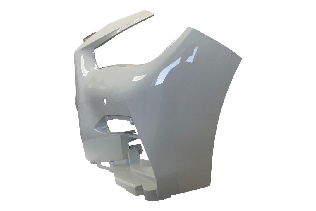 Painted Front Bumper Cover for 2018-2020 Infiniti Q50 Front Bumper Painted (Sport, Red Sport with Distance Sensor) White (QAW) 620226HJ1H IN1000283 ReveMoto Painted Auto Body Parts Replacement 