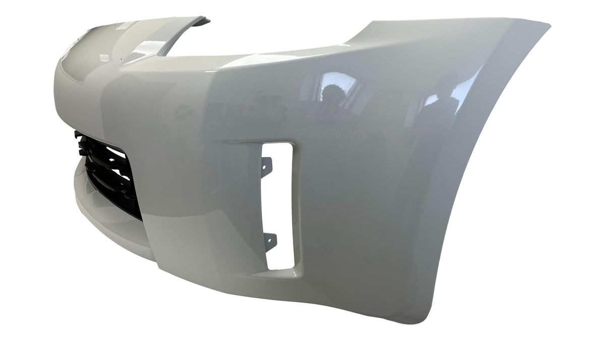25627 - 2006-2009 Nissan 350Z Front Bumper Painted (w/o Nismo) Glacier Pearl (QX1) FBM22CF40H NI1000234