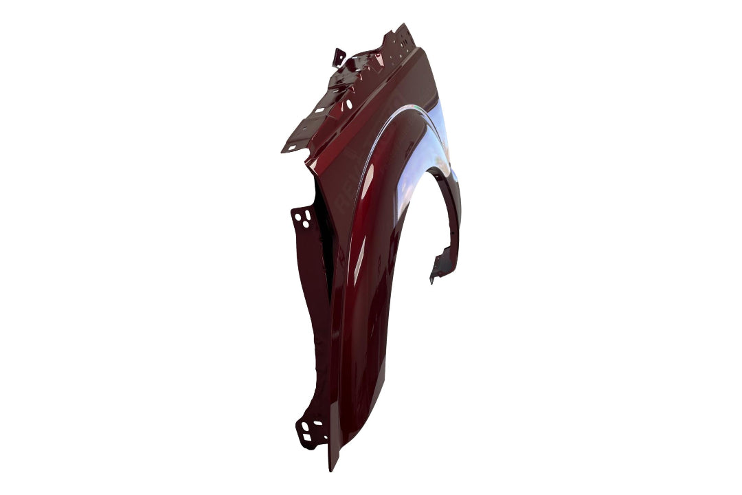 Painted Fender for 2011-2016 Ford F250 Left, Driver-Side WITHOUT Molding Holes Ruby Red Metallic (RR) BC3Z16006A FO1240284 ReveMoto Painted Auto Parts Replacement