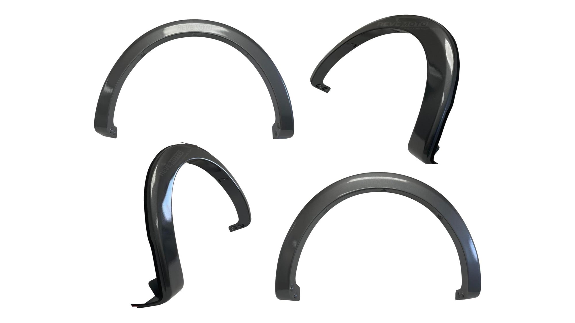 25799 - 2021-2024 Ford F150 Fender Flare Painted (Factory Style | Set of 4) Carbonized Gray Metallic (M7) VML3Z16268D