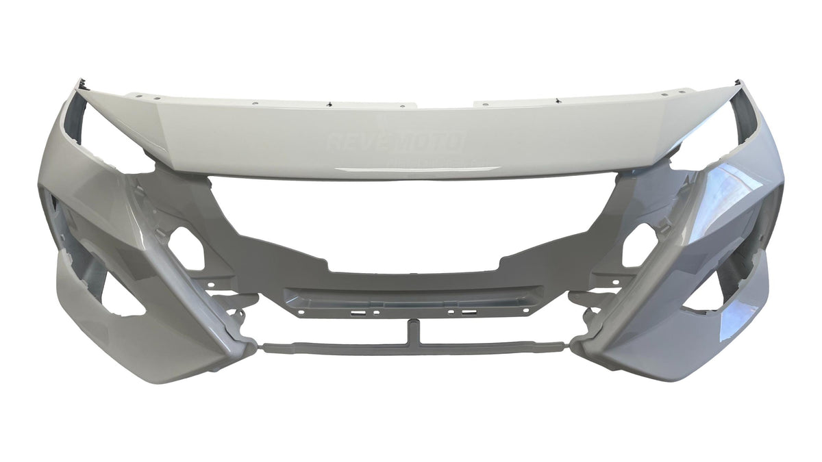 25821 - 2020-2023 Nissan Sentra Front Bumper Painted (S/SV Models) Cloud White (QM1) NI1000330 ReveMoto Painted Auto Parts Replacement