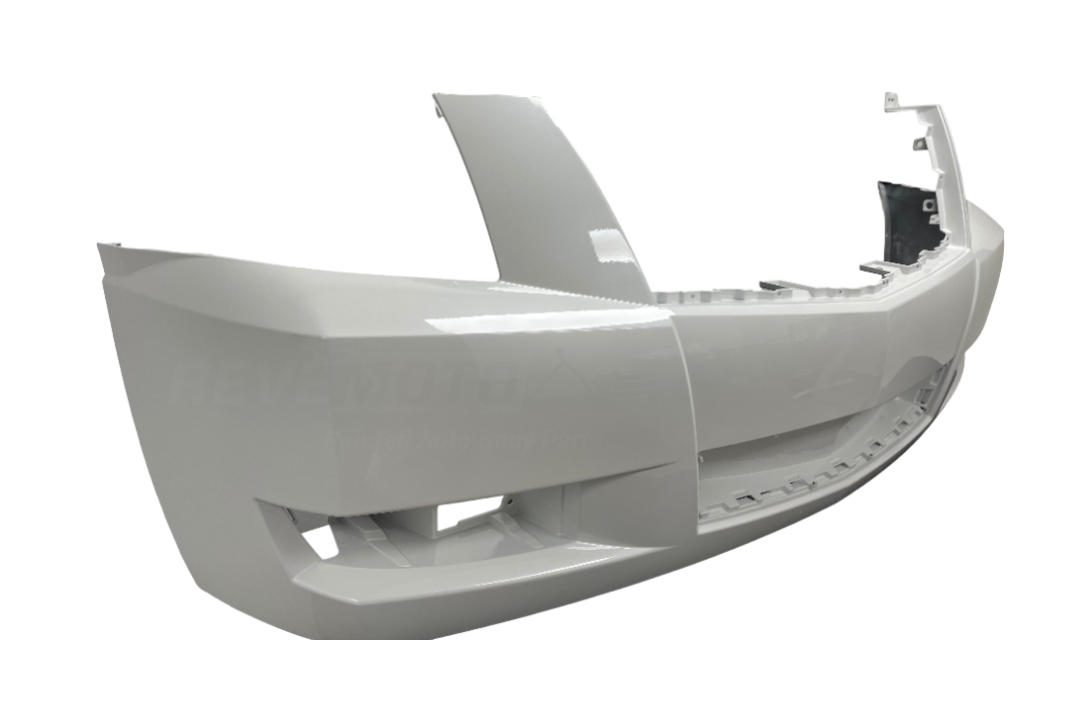 27936 - 2008-2014 Cadillac Escalade Front Bumper Painted (Platinum) Abalone White Pearl (WA140X) 25975452 GM1000899
