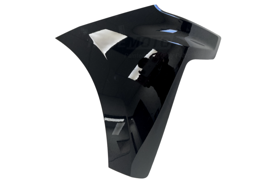 2019-2022 Chevrolet Silverado Front Bumper End Cap Extension Painted (Passenger-Side | US Built) Black (WA8555) 84658018 GM1017110