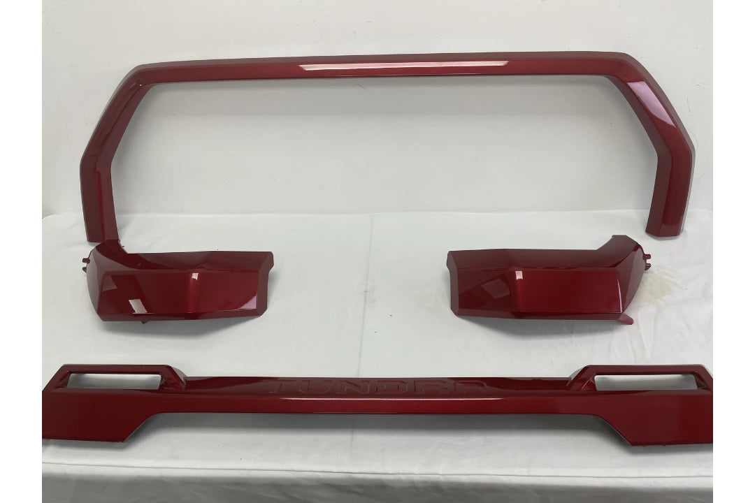 26491 - 2022-2023 Toyota Tundra Grille Surround Moldings Painted Emotional Red 2 Metallic (3U5)  531110C901