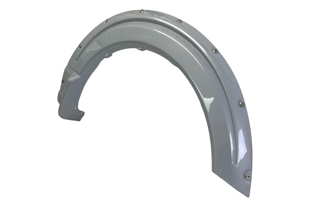 26832 - 2022-2023 Ford F150 Fender Flare Painted (Pocket Flare) Space White Pearl (A3) VML3Z16268E - Front Passenger Side ReveMoto Painted Auto Parts Replacement