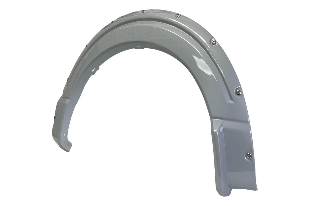 26832 - 2022-2023 Ford F150 Fender Flare Painted (Pocket Flare) Space White Pearl (A3) VML3Z16268E - Front Passenger Side ReveMoto Painted Auto Parts Replacement
